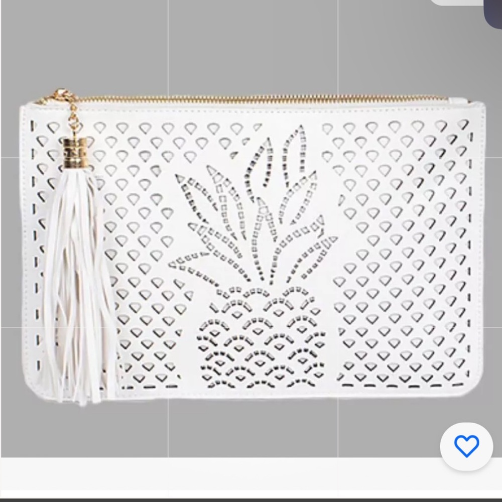 Bam forever laser cut pineapple clutch or shoulder bag!